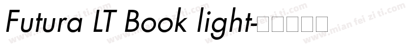 Futura LT Book light字体转换